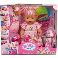 Кукла Baby Born интерактивная нарядная с тортом, 43 см от интернет-магазина Континент игрушек