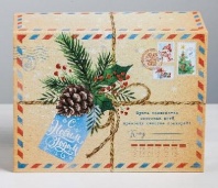 Подарочная коробка-трансформер «Новогодняя посылка», 17х13х7 см   4308695 от интернет-магазина Континент игрушек