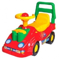 Машина-каталка с телефоном красная от интернет-магазина Континент игрушек