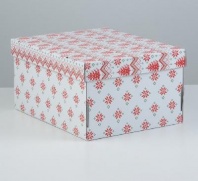 Складная коробка "Елочки", 31,2 х 25,6 х 16,1 см   4432288 от интернет-магазина Континент игрушек