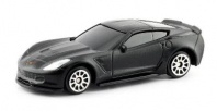 Машина металлическая RMZ City 1:64 Chevrolet Corvette C7, без механизмов, цвет черный матовый, 9 x 4 от интернет-магазина Континент игрушек