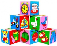 Кубики Мякиши Предметы 001 001 от интернет-магазина Континент игрушек