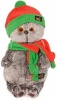 Басик в оранжево-зеленой шапке и шарфике 25 см от интернет-магазина Континент игрушек