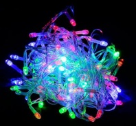 Эл гирлянда 100 ламп цветная 8 м белый шнур от интернет-магазина Континент игрушек