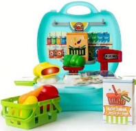 Чудо-чемоданчик. Овощной магазин, 23 предмета, 20x24x10 см от интернет-магазина Континент игрушек