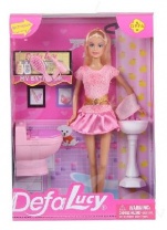 Кукла Defa Lucy "Ванная", 9 предметов от интернет-магазина Континент игрушек