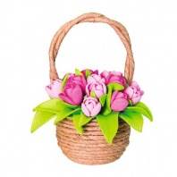 Набор для творчества "Тюльпаны в корзинке" от интернет-магазина Континент игрушек