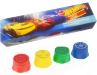 Краски пальчиковые Hot Wheels 4 цвета со штампами, 25мл от интернет-магазина Континент игрушек