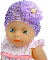 Happy Valley  Шапочка для  девочки, шапочка для пупса (набор: 2 шт, цвет: фиолетовый)   3624468 от интернет-магазина Континент игрушек