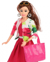 Кукла Жанетт в куртке, в компл.кукла, очки, сумка, собачка, кор. от интернет-магазина Континент игрушек