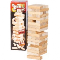 Игра настольная для взрослых и детей БАМ-БУМ. Падающая башня с фантами от интернет-магазина Континент игрушек