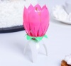 Свеча для торта музыкальная "Тюльпан", розовая, 12×5 см 252694 от интернет-магазина Континент игрушек