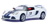 Машина металлическая Lotus Exige S, 1:32, открываются двери, инерция, цвет белый от интернет-магазина Континент игрушек