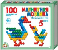 Мозаика магнитная шестигранная 100 фишек/ 5 цветов  от интернет-магазина Континент игрушек