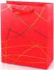 Пакет подарочный "Классика" Красный с золотым тиснением/31*42*12см от интернет-магазина Континент игрушек