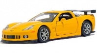 Машина металлическая CHEVROLET CORVETTE C6-R, 1:32, инерция, цвет жёлтый от интернет-магазина Континент игрушек