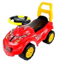 Машина-каталка Молния, музыкальный руль от интернет-магазина Континент игрушек