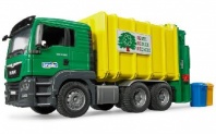 Мусоровоз MAN TGS (цвет зеленый/желтый) (подходит модуль со звуком и светом "H") от интернет-магазина Континент игрушек