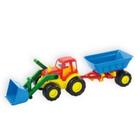 Трактор с ковшом и прицепом ACTIVE от интернет-магазина Континент игрушек