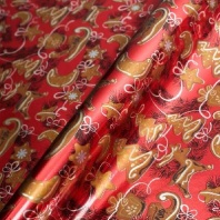 Бумага для декорирования, "Имбирное печенье", металлизированная, красная, 0,7 х 10 м   3731003 от интернет-магазина Континент игрушек