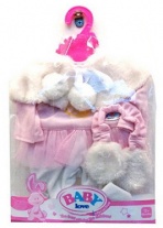 Одежда для кукол - зимняя версия - костюмчик и меховые наушники, от 1 года от интернет-магазина Континент игрушек