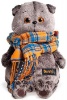 Басик и шарф в клеточку 30 см от интернет-магазина Континент игрушек