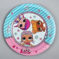 Тарелка бумажная «Кукла LOL», набор 6 штук от интернет-магазина Континент игрушек