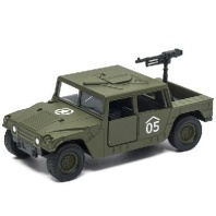 Игрушка Welly военный автомобиль с пулемётом 99198 от интернет-магазина Континент игрушек