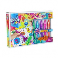 Набор фломастер-кисточка, краски акриловые, в наборе 5 цветов, блистер-упаковка от интернет-магазина Континент игрушек