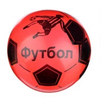 Мяч игровой футбольный ПВХ, 22см, 5 цветов, 50гр (+-5%)