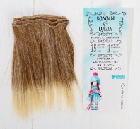 Волосы - тресс для кукол "Прямые" длина волос 15 см, ширина 100 см, №LSA051   3588451 от интернет-магазина Континент игрушек