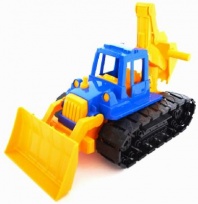 Трактор "Байкал" с грейдером и ковшом 16х16х40 см  от интернет-магазина Континент игрушек