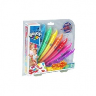 Набор фломастер-кисточка, краски акриловые,  в наборе 7 цветов, блистер-упаковка от интернет-магазина Континент игрушек