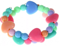 Браслет-пружинка детский "Выбражулька" сердечки в ассортименте от интернет-магазина Континент игрушек