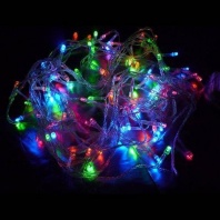 Эл гирлянда 500 ламп цветная 40 м прозрачный шнур от интернет-магазина Континент игрушек