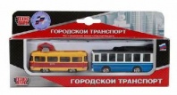 Набор из двух моделей Технопарк "Городской транспорт", 7.5 см от интернет-магазина Континент игрушек