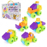 Мягкий конструктор для малышей "Автопарк" 87002   4096767 от интернет-магазина Континент игрушек