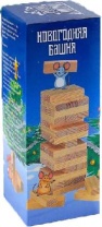 Новогодняя падающая башня "Время игры", 36 брусков, 12х4.5 см от интернет-магазина Континент игрушек