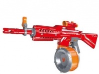 Автомат, стреляющий мягкими снарядами, в наборе с барабаном для снарядов, 40 снарядов. от интернет-магазина Континент игрушек