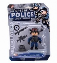 Солдатик (синяя форма) в наборе с аксессуарами от интернет-магазина Континент игрушек