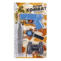 Игровой набор Военный, пистолет, ножик, бинокль, часы от интернет-магазина Континент игрушек