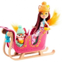 Набор игровой Enchantimals Рождественские сани кукла и питомец GJX31 от интернет-магазина Континент игрушек