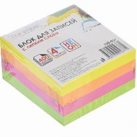 ClipStudio Блок с клеевым краем многоцветный 76x76мм, 400 листов, неоновые цвета от интернет-магазина Континент игрушек