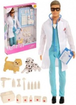 Кукла модель "Ветеринар" с животными, с аксессуарами  от интернет-магазина Континент игрушек