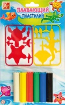 Пластилин плавающий с пластмассовыми деталями 6 цветов от интернет-магазина Континент игрушек