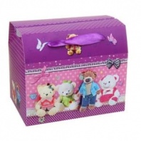 Сборная коробка-сундучок "Мишки" 178829 от интернет-магазина Континент игрушек