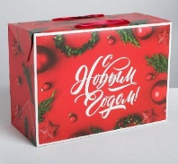 Пакет—коробка «Счастья в новом году!», 23 х18 х11 см   4295837 от интернет-магазина Континент игрушек