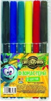 Фломастеры 6 цветов СМЕШАРИКИ - КРОШ, в ПВХ упаковке от интернет-магазина Континент игрушек