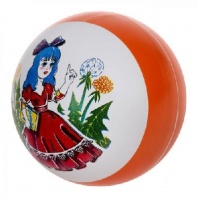 Мяч д.200 мм лакированный с риунком (сказка)