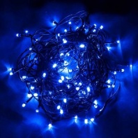 Эл гирлянда 500 ламп синяя 40 м черный шнур от интернет-магазина Континент игрушек